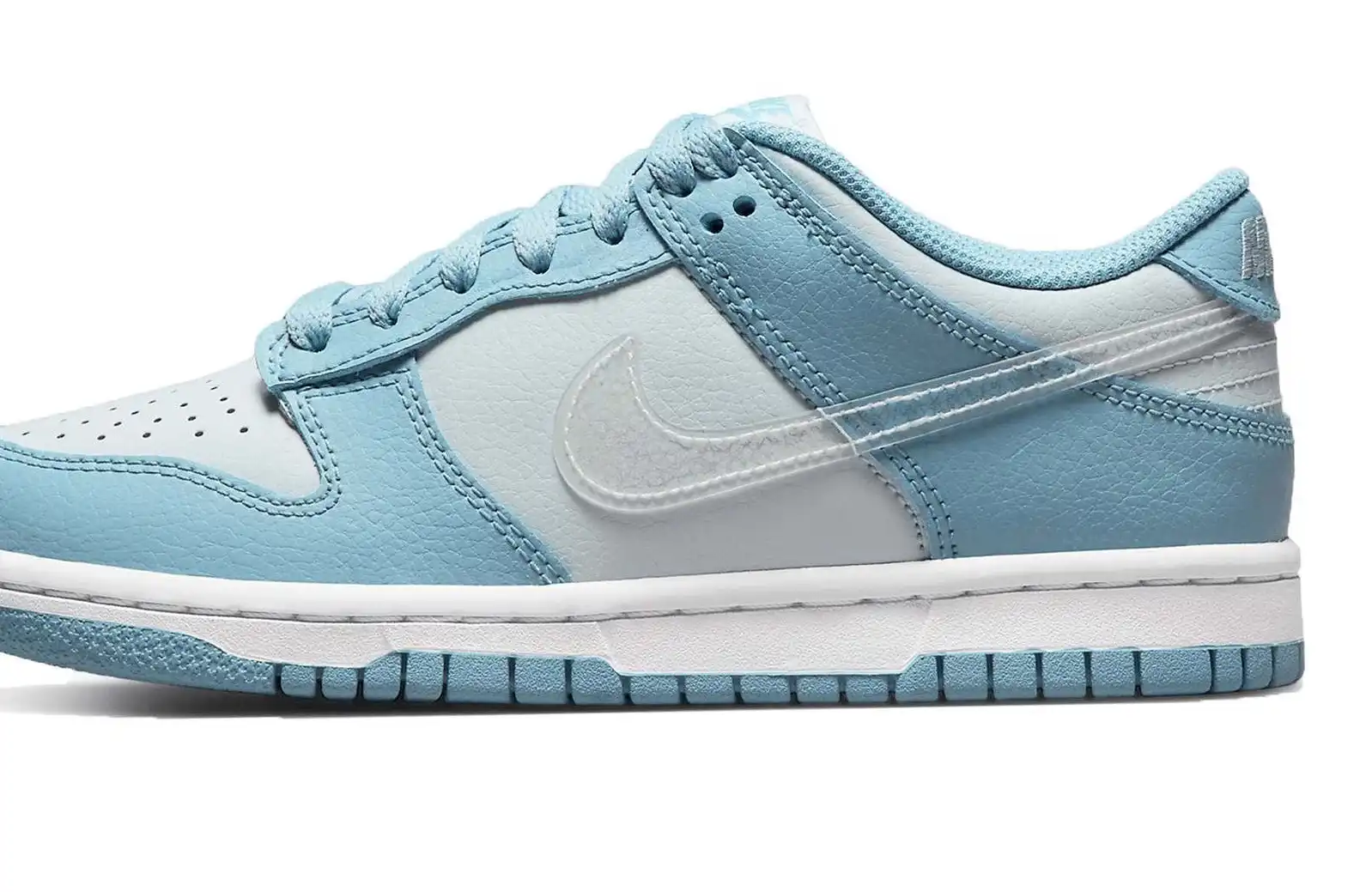 Nike Dunk Low Clear Blue Swoosh GS