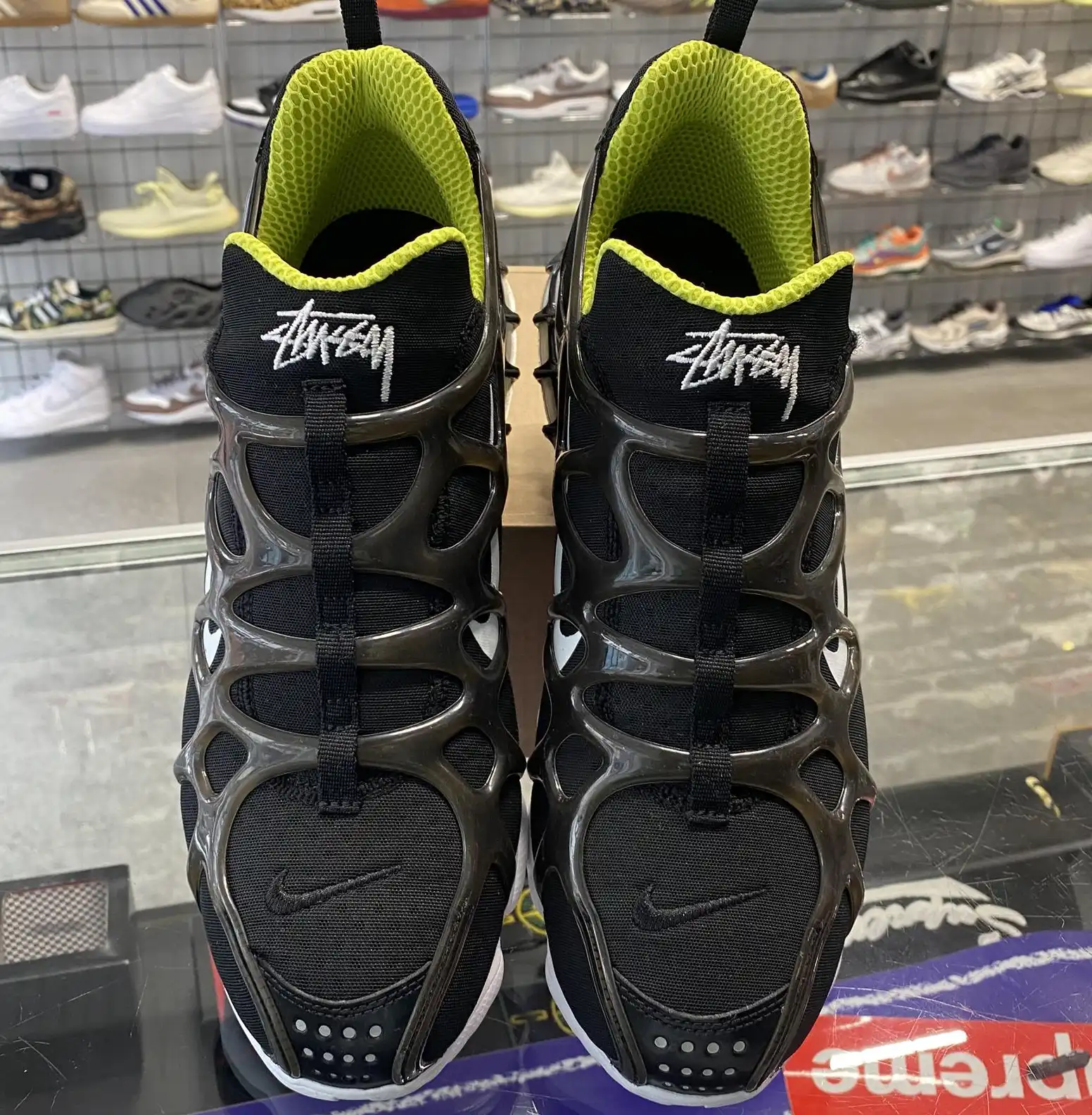 Nike Air Kukini Spiridon Cage 2 x Stussy Black UK9 (No Box)