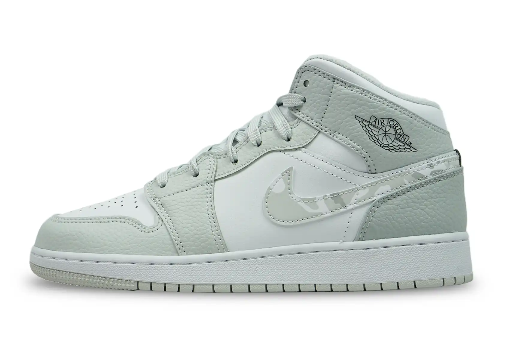 Air Jordan 1 Mid Grey Camo GS