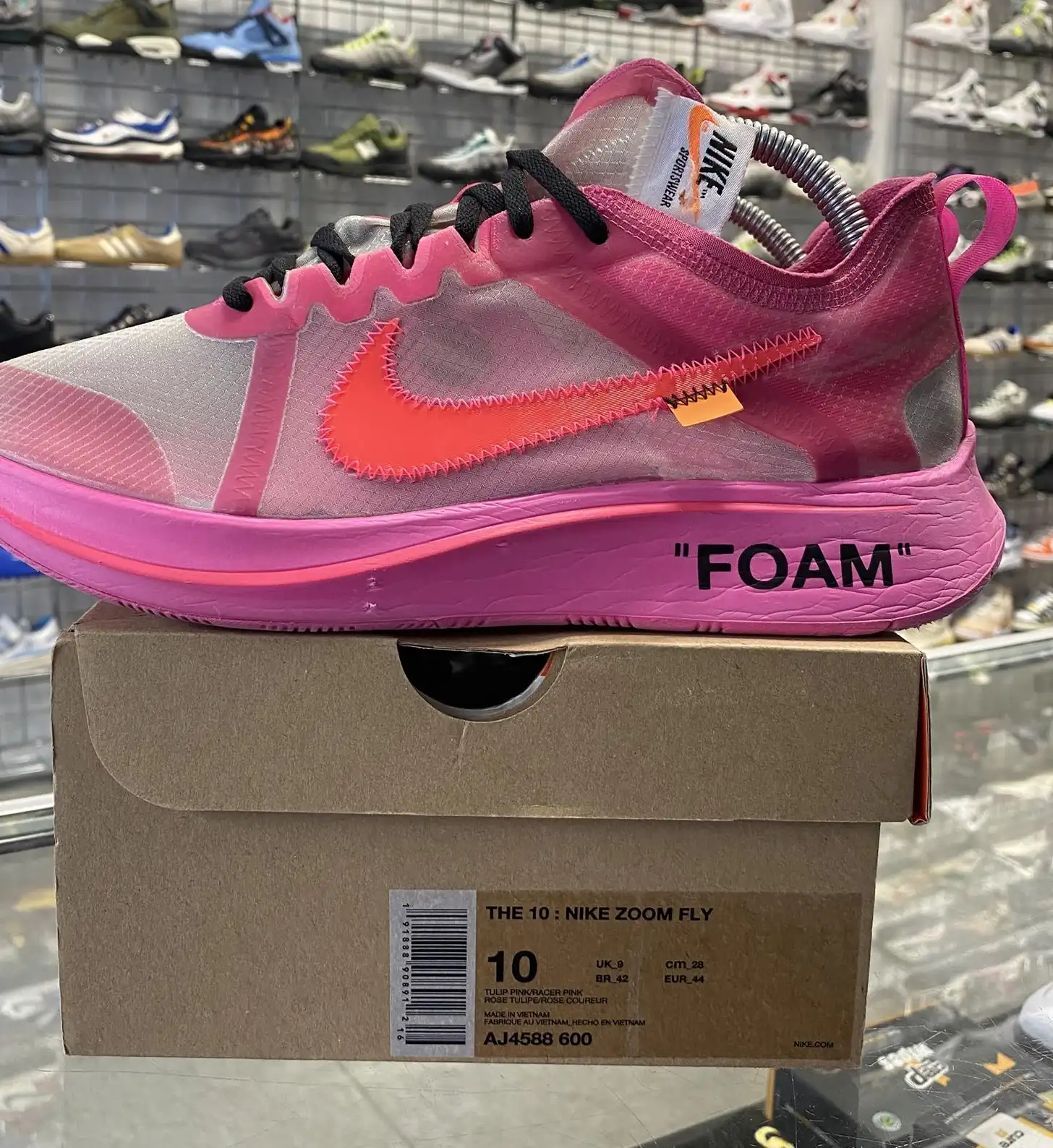 Nike Zoom Fly x Off-White 'Pink' UK9