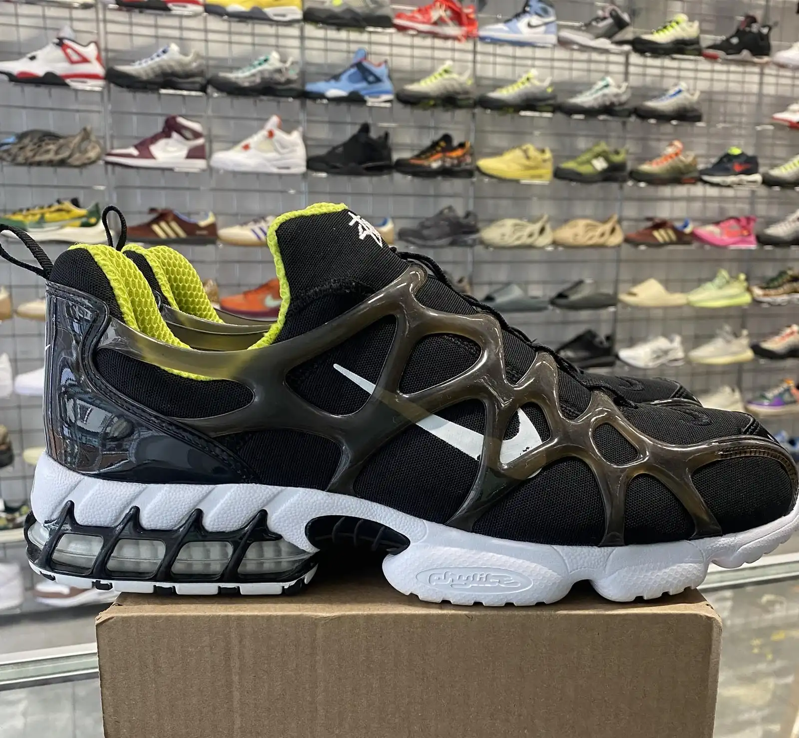 Nike Air Kukini Spiridon Cage 2 x Stussy Black UK9 (No Box)
