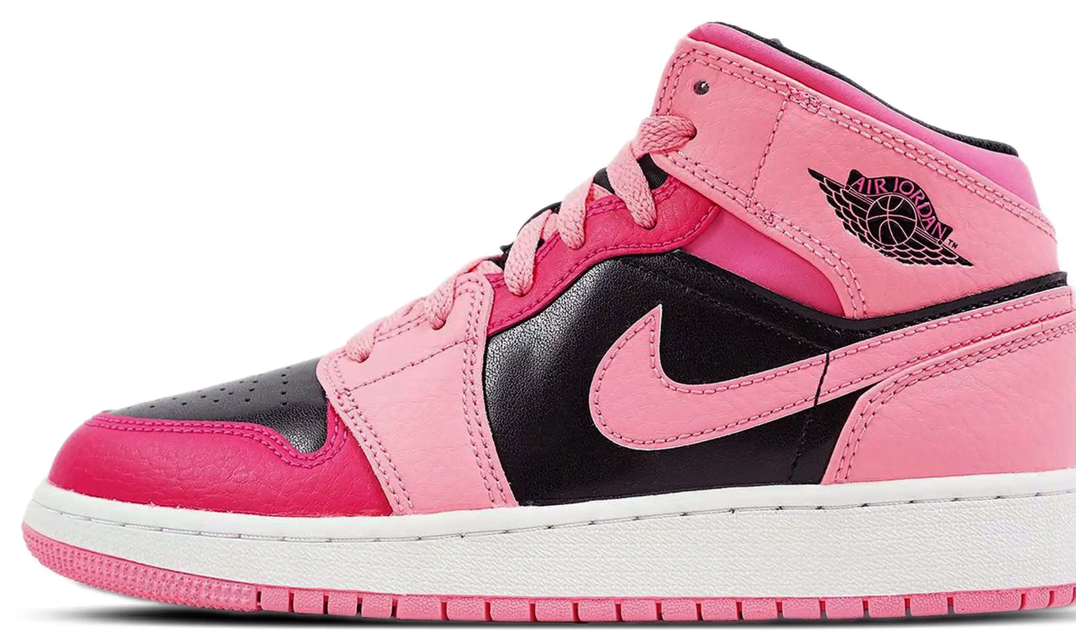 Air Jordan 1 Mid Coral Chalk GS