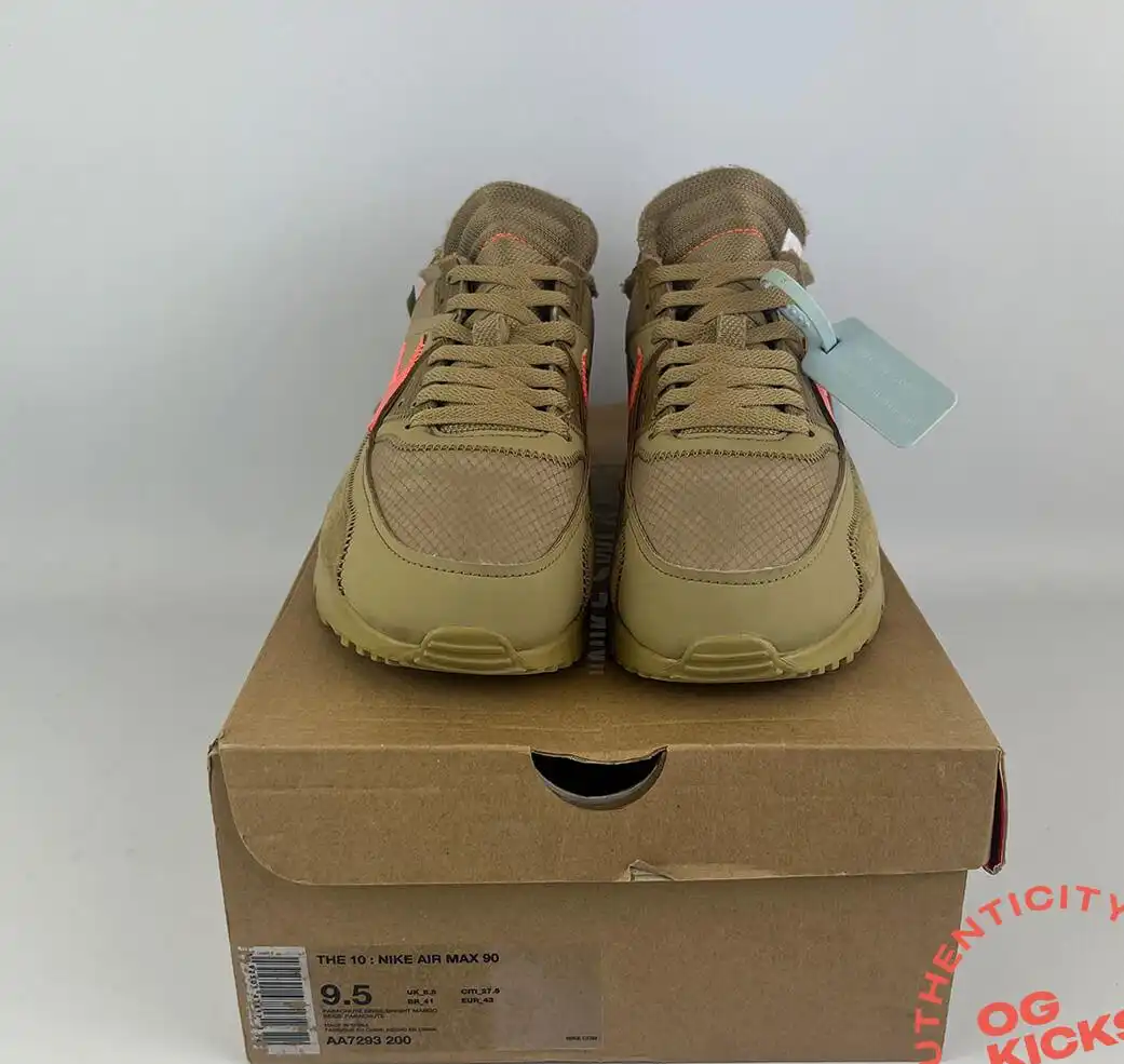 Nike Air Max 90 Off-White Desert Ore UK8.5