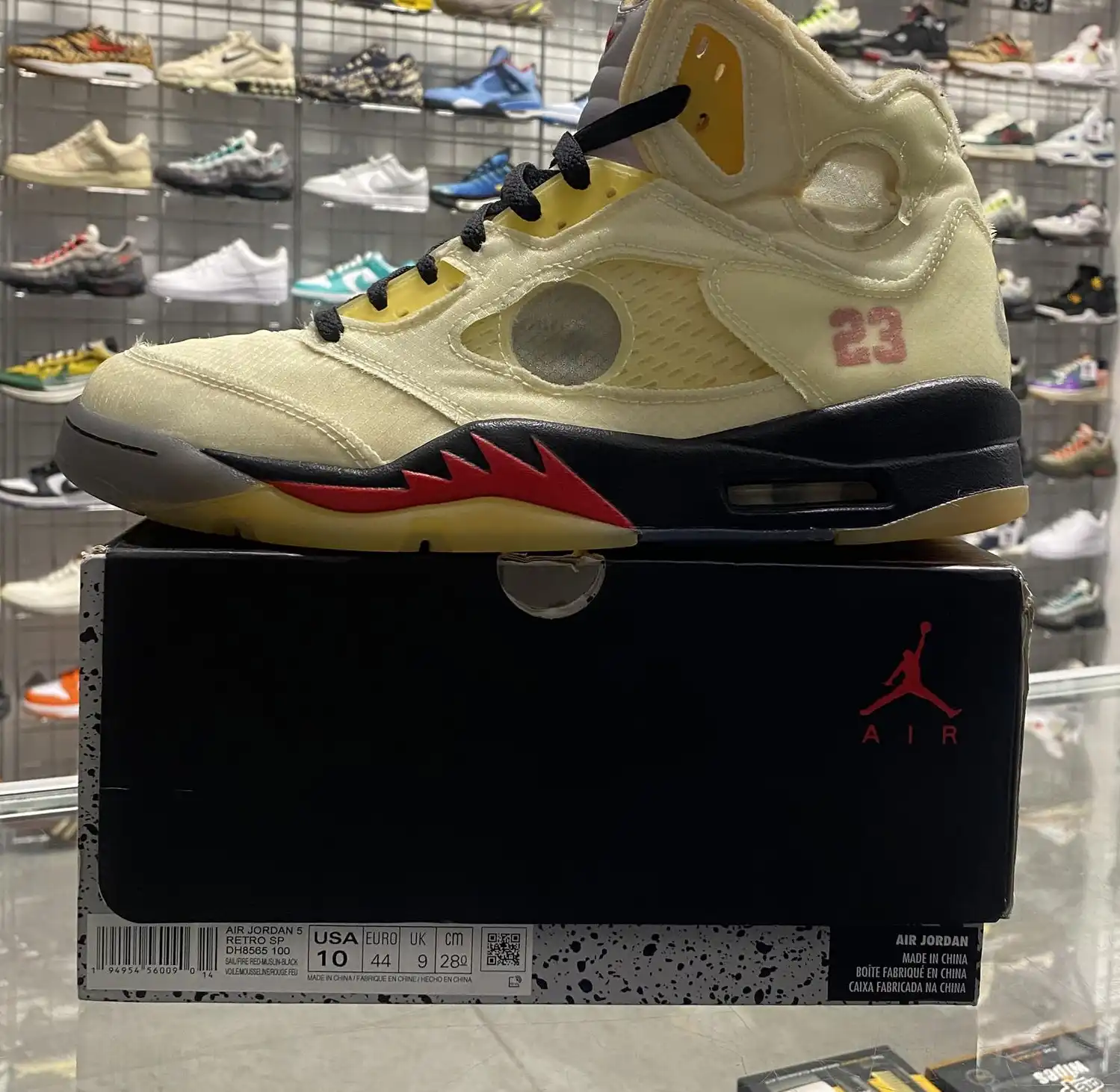 Air Jordan 5 Retro Off-White 'Sail' UK9