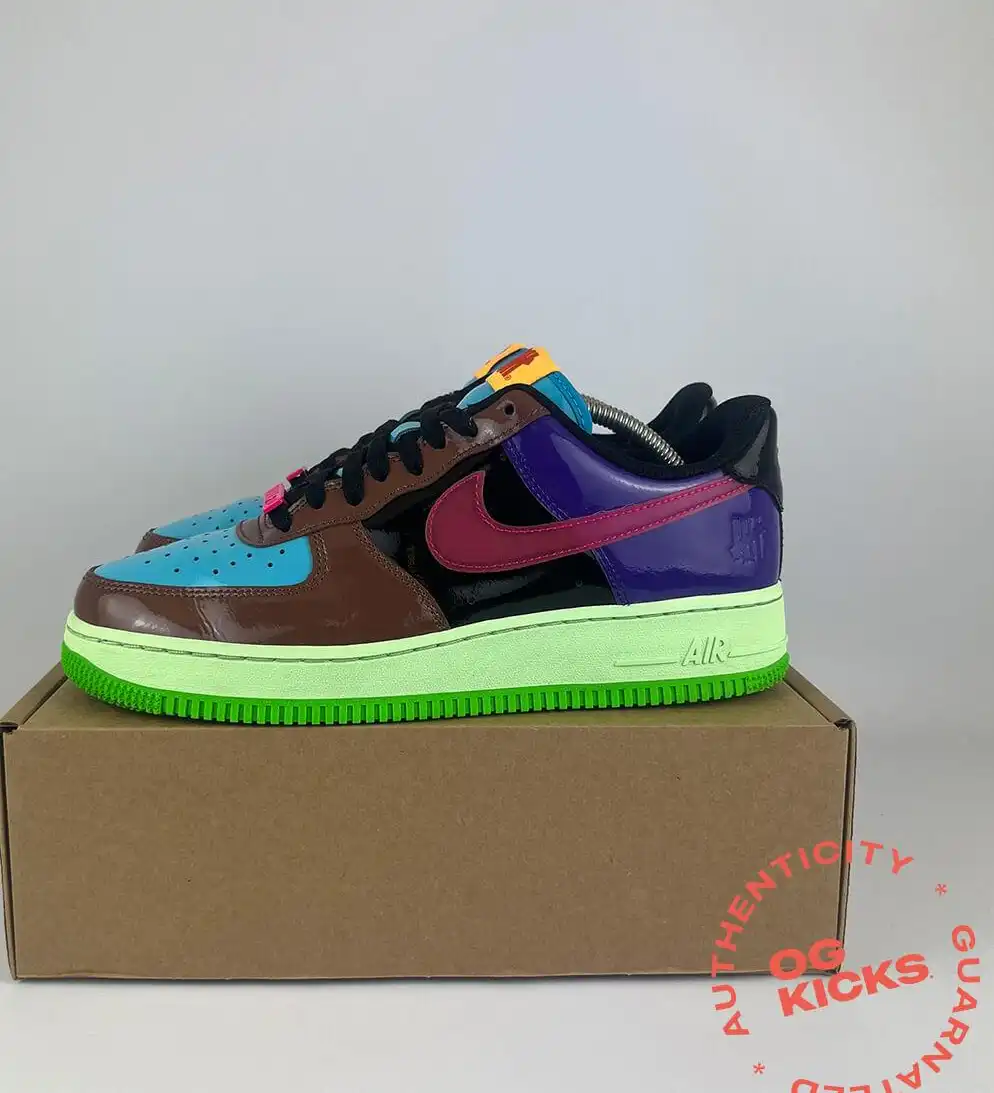 Nike Air Force 1 Low SP Undefeated Multi-Patent Pink Prime (No Box) UK7.5