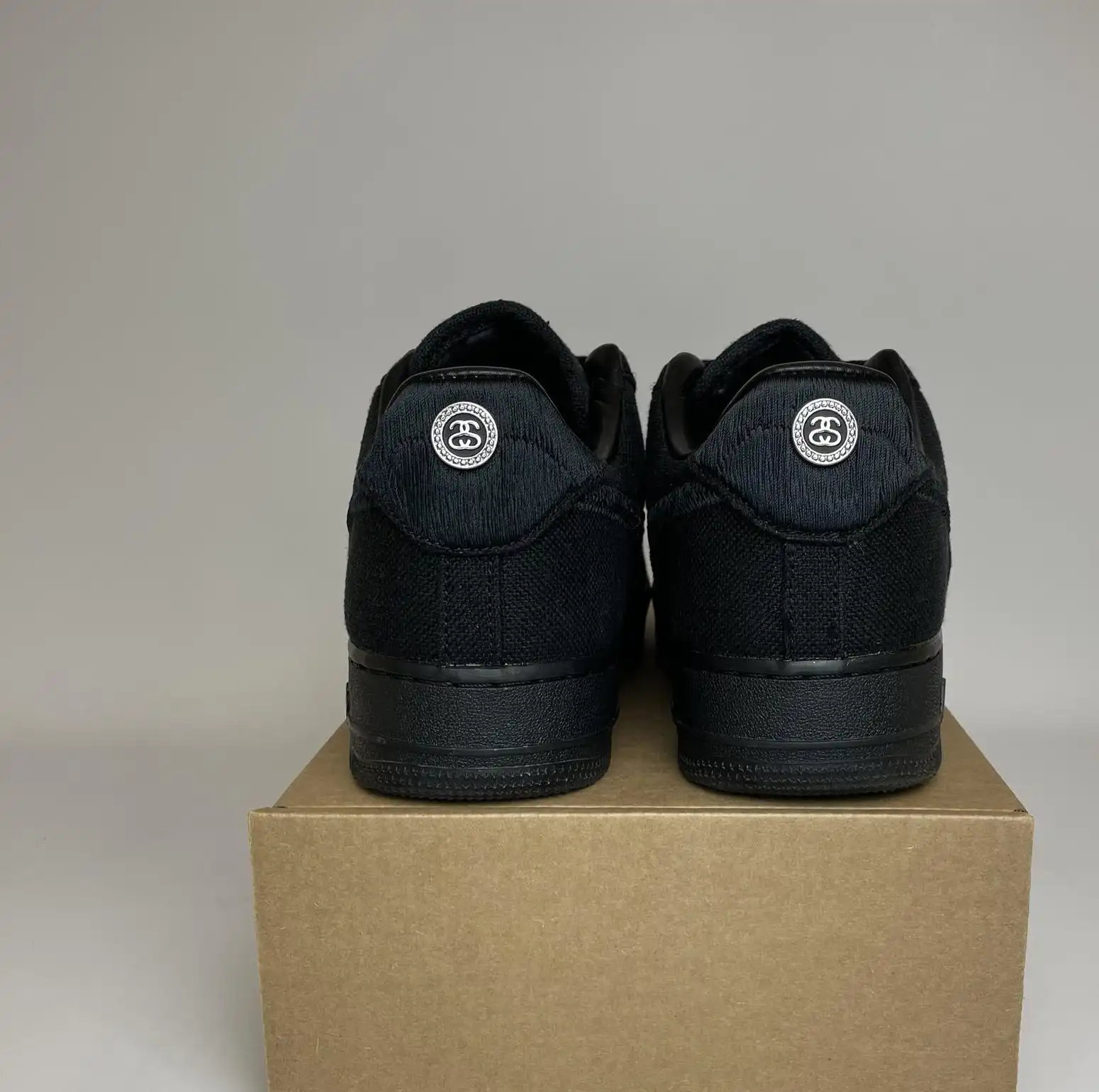 Nike Air Force 1 Low Stussy Black (No Box) UK10.5