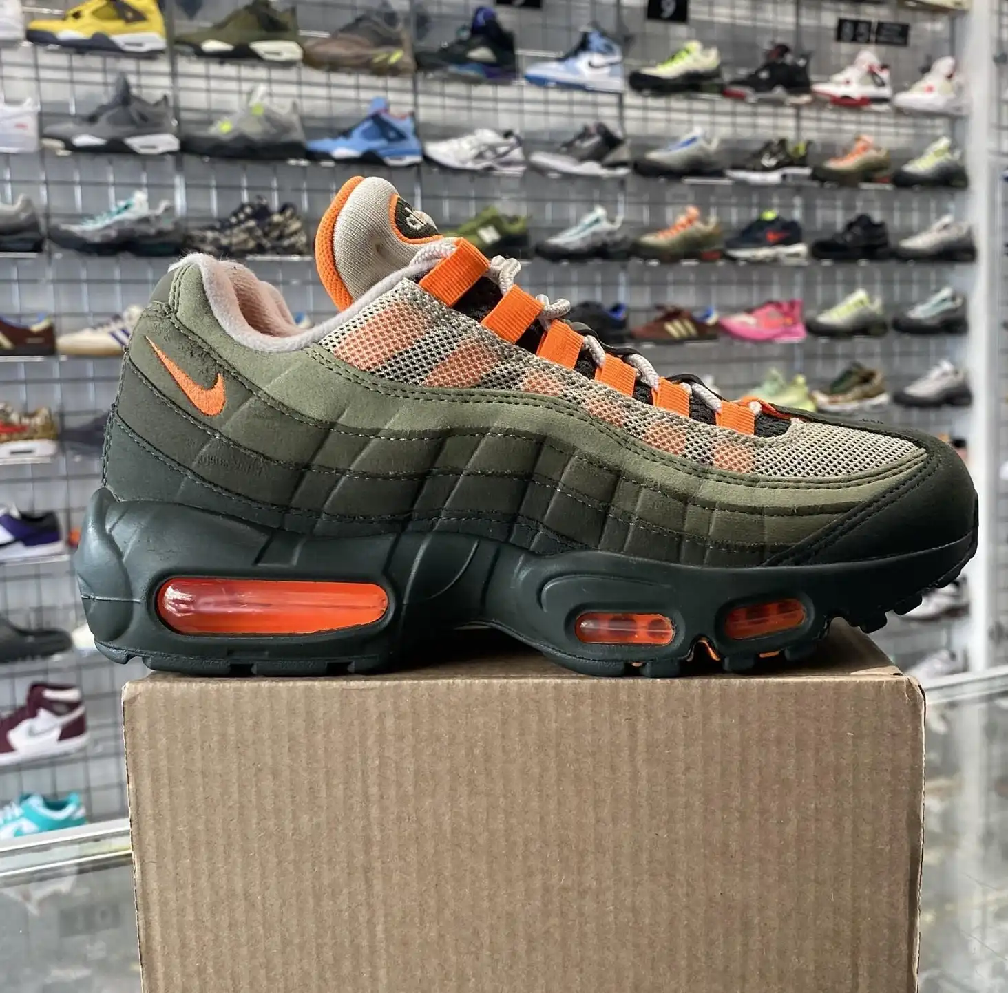 Nike Air Max 95 OG 'Neutral Olive Total Orange' UK5.5 (No Box)
