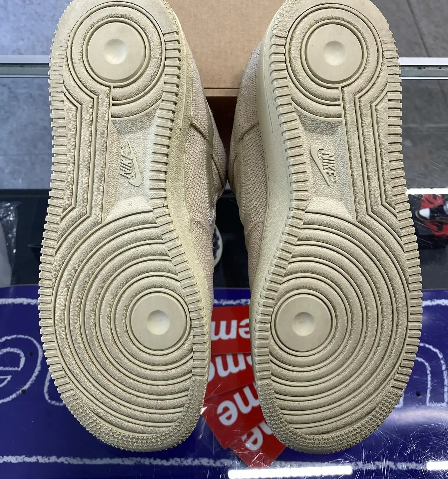 Nike Air Force 1 Low x Stussy 'Fossil' UK7.5 (No Box)
