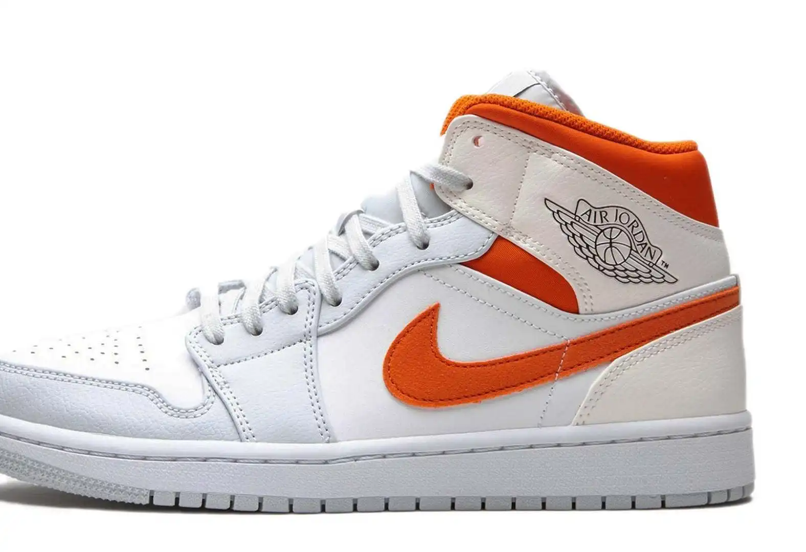 Air Jordan 1 Mid Starfish Pure Platinum