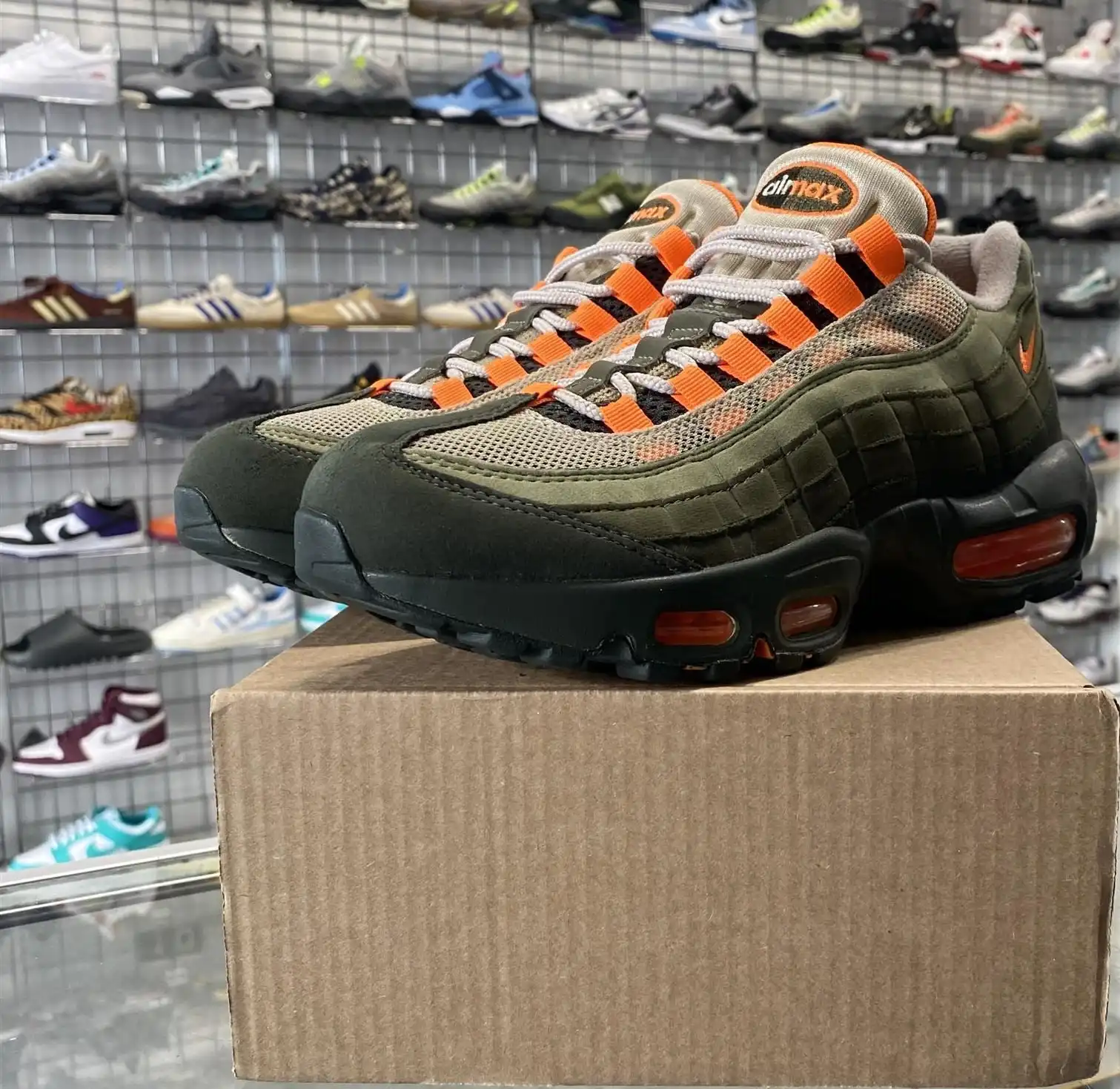 Nike Air Max 95 OG 'Neutral Olive Total Orange' UK5.5 (No Box)