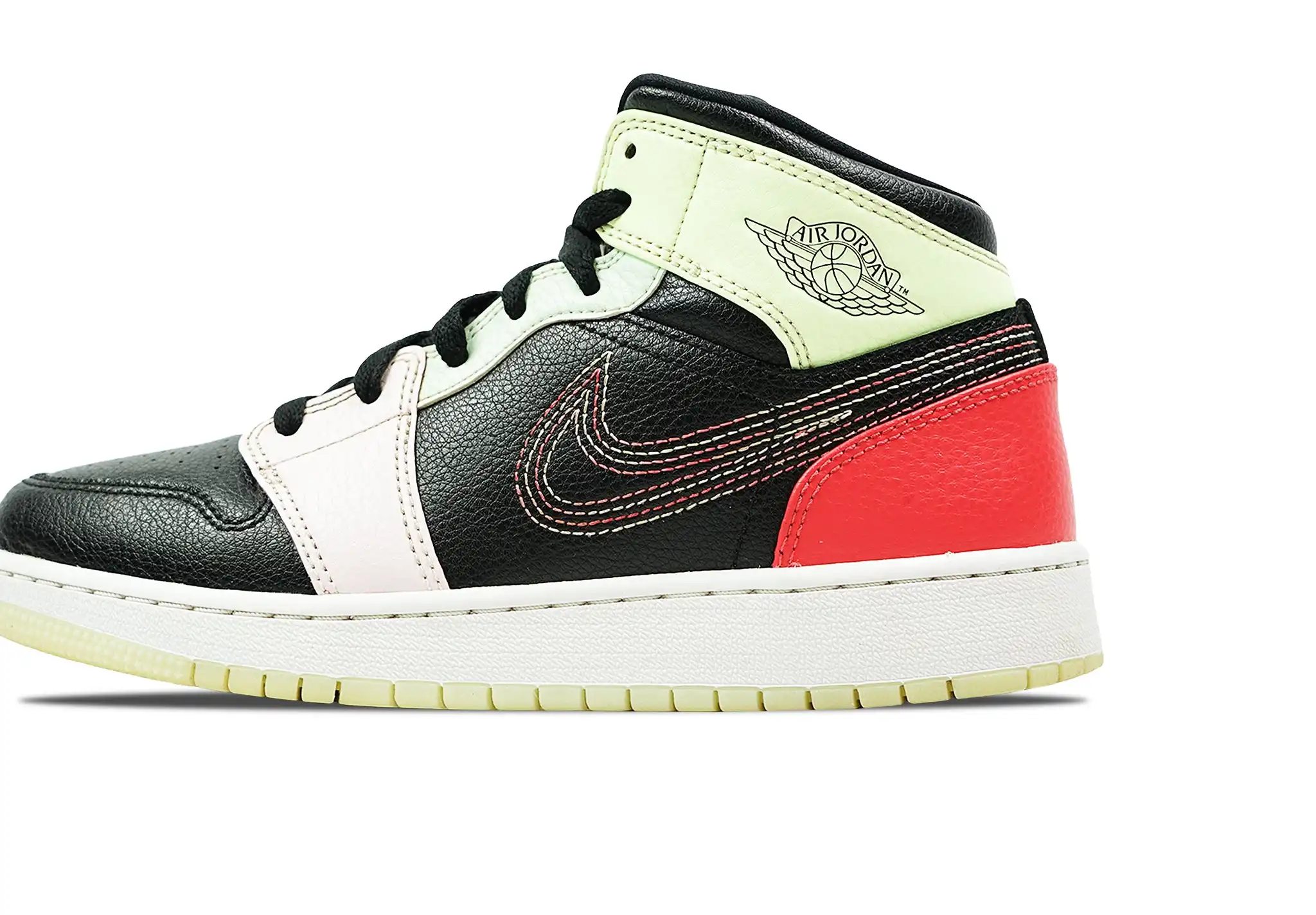 Air Jordan 1 Mid Glow-In-The-Dark GS