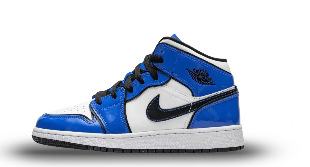Air Jordan 1 Mid Signal Blue GS