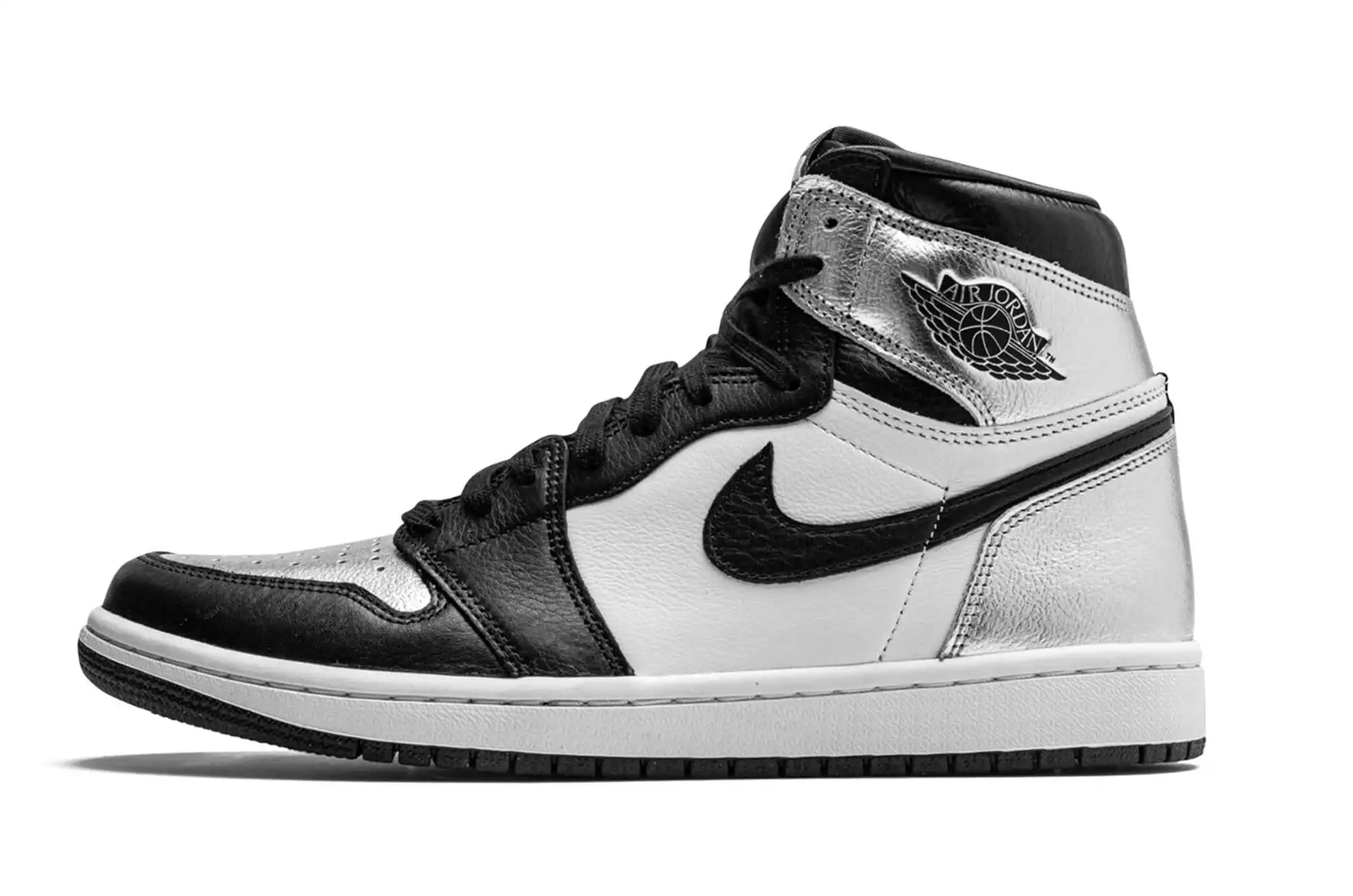 Air Jordan 1 Retro High Silver Toe W