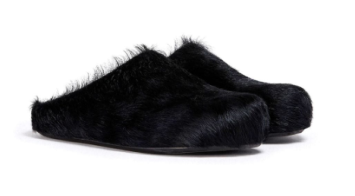 Onekick Fussbet Sabot calf-hair slippers