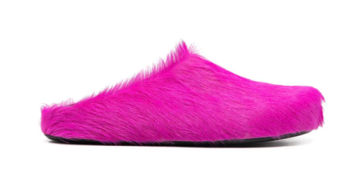 Onekick Fussbet Sabot calf-hair slippers