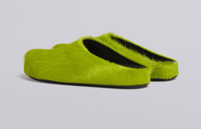 Onekick Fussbet Sabot calf-hair slippers