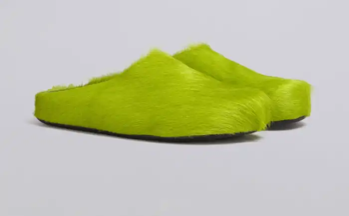 Fussbet Sabot calf-hair slippers