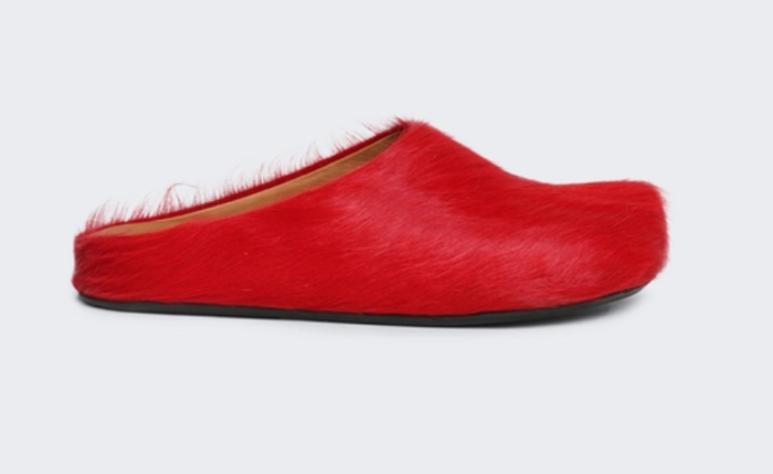 Onekick Fussbet Sabot calf-hair slippers