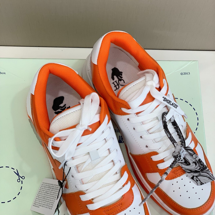 Onekick OFF WHITETM C O VIRGIL ABLOH OUT OF OFFICE LOW-TOP LEATHER SNEAKERS "OOO"