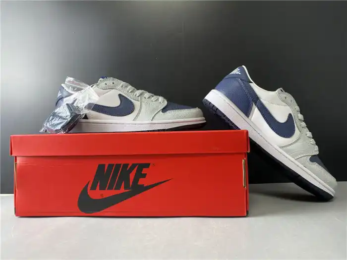 Rep Air Jordan 1 Grey Navy Blue CW8576-200