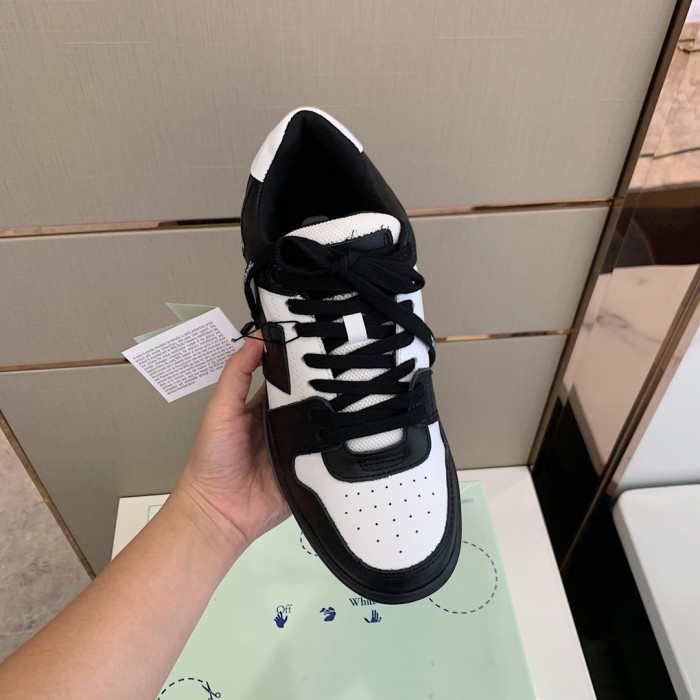 OFF WHITETM C O VIRGIL ABLOH OUT OF OFFICE LOW-TOP LEATHER SNEAKERS "OOO"