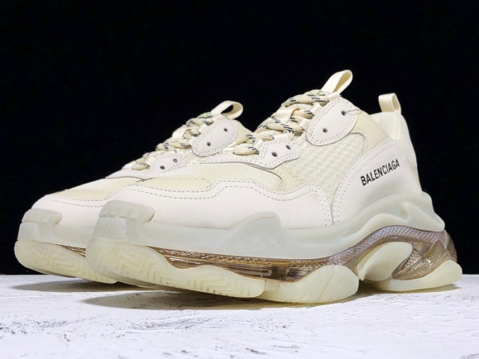 BLCG Triple S Clear Sole Beige 541624 W09O1 9005