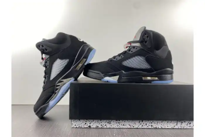 Rep Onekick AIR JORDAN 5 BLACK METALLIC (2016) 845035-003