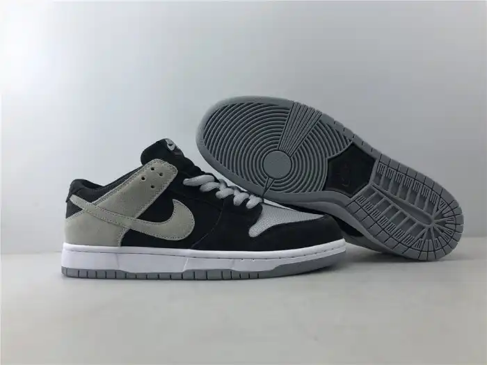 Cheap Nike Sb Zoom Dunk Low Pro Black Wolf Grey-White-White 854866-001