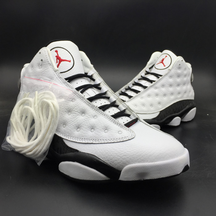 AIR JORDAN 13 RETRO SNGL DAY "LOVE AND RESPECT" black  white mens 888164-112