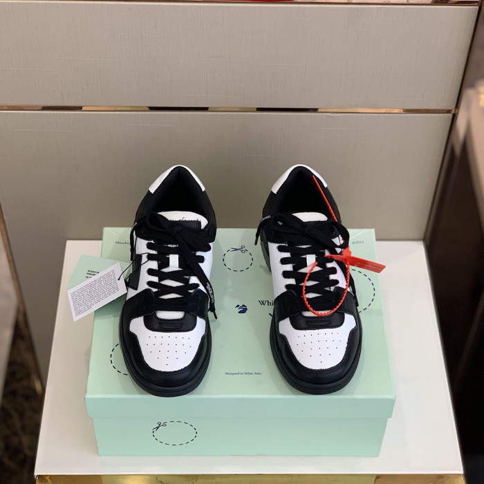 OFF WHITETM C O VIRGIL ABLOH OUT OF OFFICE LOW-TOP LEATHER SNEAKERS "OOO"