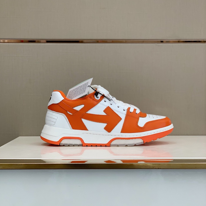 Onekick OFF WHITETM C O VIRGIL ABLOH OUT OF OFFICE LOW-TOP LEATHER SNEAKERS "OOO"