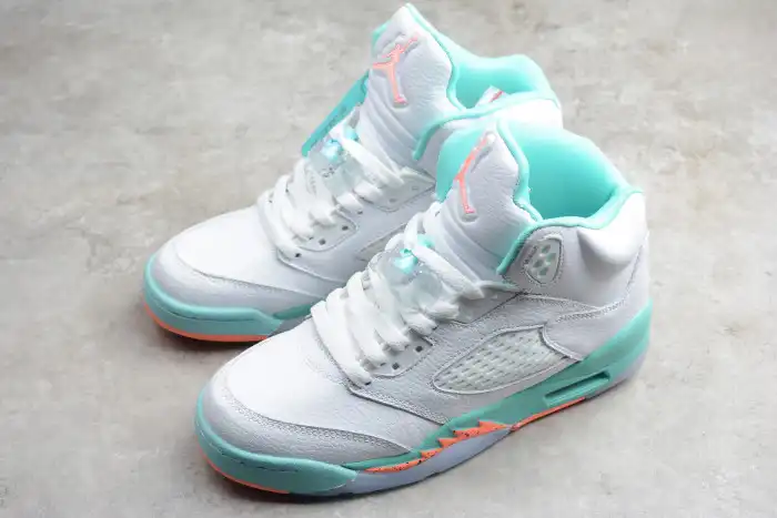 Rep Onekick Air Jordan 5 GS Light Aqua 440892-100