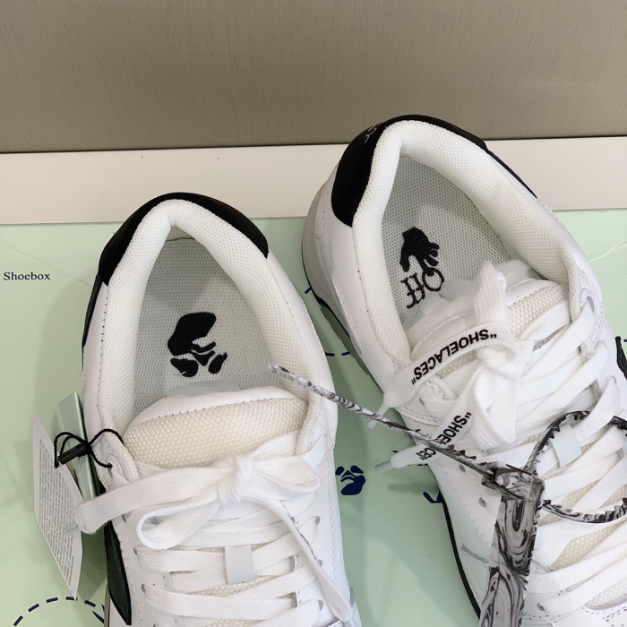 Onekick OFF WHITETM C O VIRGIL ABLOH OUT OF OFFICE LOW-TOP LEATHER SNEAKERS "OOO"