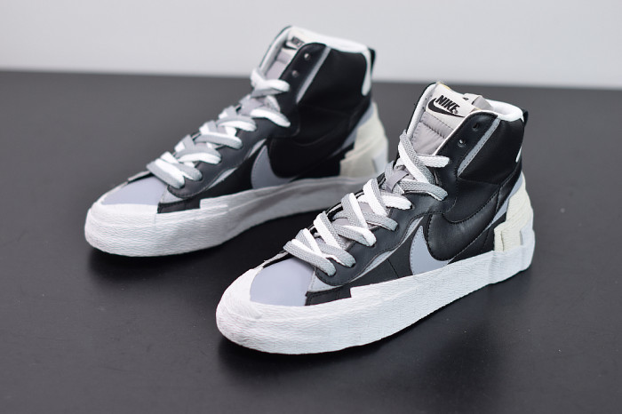 SACAI X NIKE BLAZER MID BLACK GREY BV0072-002