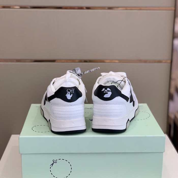 Onekick OFF WHITETM C O VIRGIL ABLOH OUT OF OFFICE LOW-TOP LEATHER SNEAKERS "OOO"