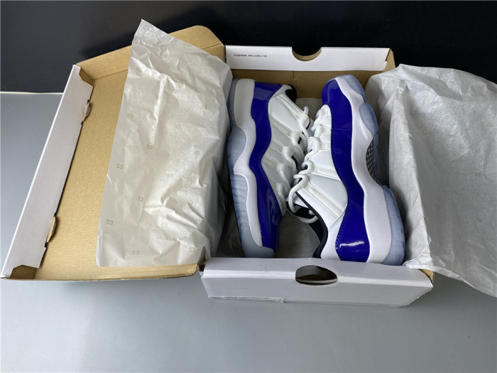 Air Jordan 11 Retro Low White Concord AH7860-100