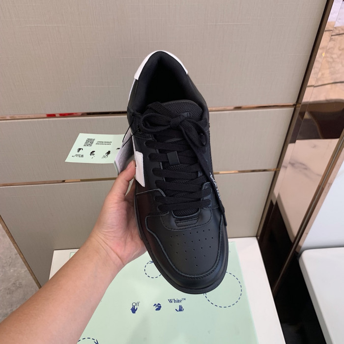 Onekick OFF WHITETM C O VIRGIL ABLOH OUT OF OFFICE LOW-TOP LEATHER SNEAKERS "OOO"