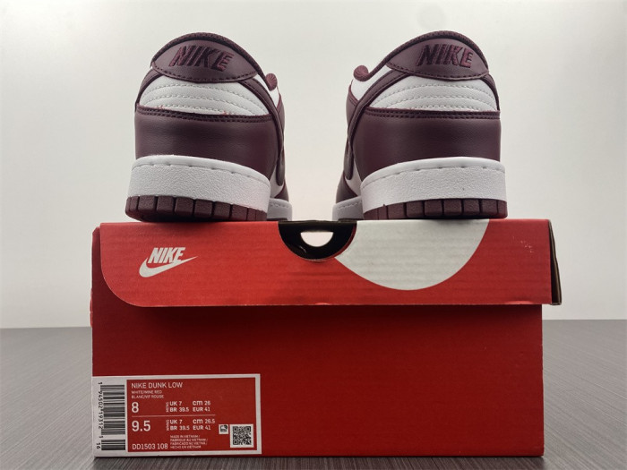 Nike Dunk Low Team Red Bordeaux DD1503-108