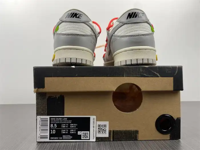 Rep Off-White x Dunk Low 'Lot 06 of 50' DJ1602-110