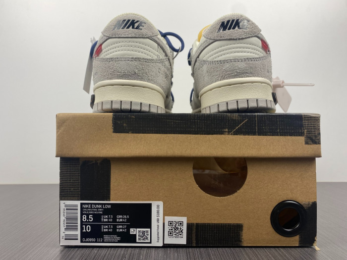 Onekick Nike Dunk Low Off-White Lot 18 DJ0950-112