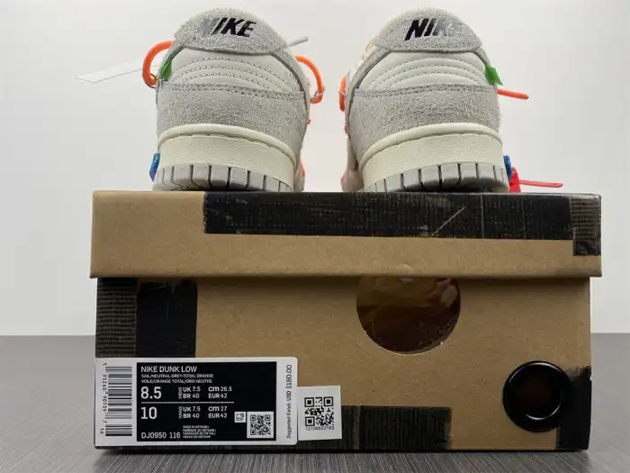 Rep Nike Dunk Low Off-White Lot 31 DJ0950-116