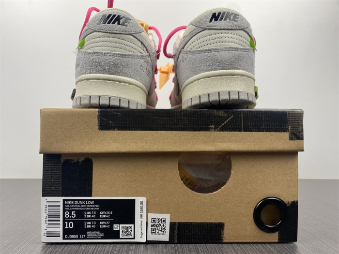 Onekick Nike Dunk Low Off-White Lot 17 DJ0950-117