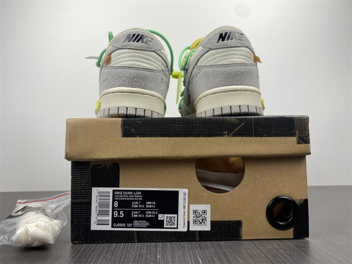 Onekick Nike Dunk Low Off-White Lot 14 DJ0950-107