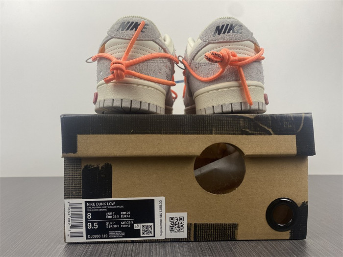 Onekick Nike Dunk Low Off-White Lot 19 DJ0950-119