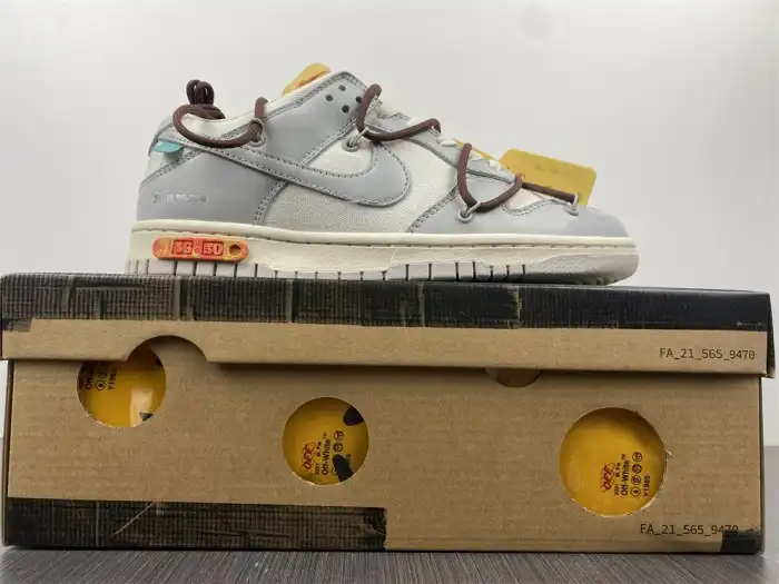 Rep Nike Dunk Low Off-White Lot 46 DM1602-102