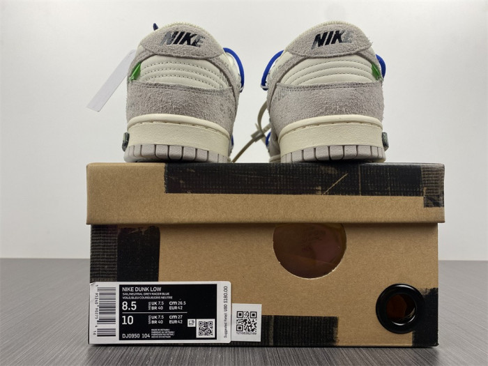 Onekick Nike Dunk Low Off-White Lot 32 DJ0950-104