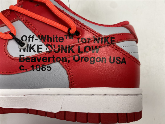 OFF-WHITE x Dunk Low 'University Red' CT0856-600