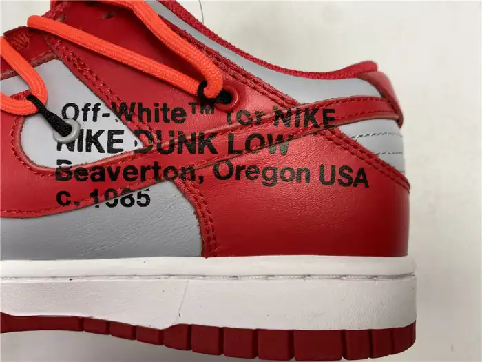 Cheap OFF-WHITE x Dunk Low 'University Red' CT0856-600