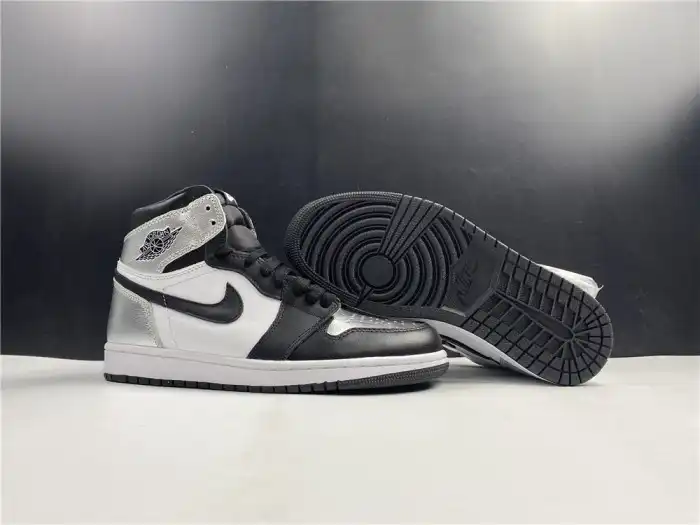 Cheap AIR JORDAN 1 HIGH OG WMNS SILVER TOE CD0461-001