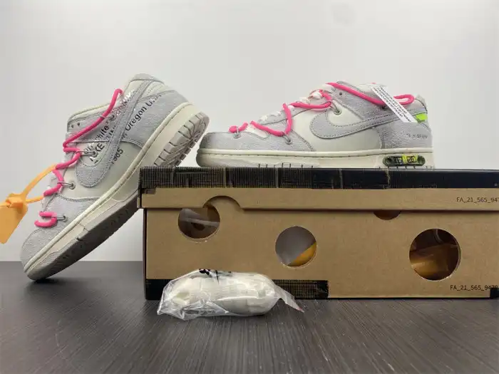 Cheap Nike Dunk Low Off-White Lot 17 DJ0950-117